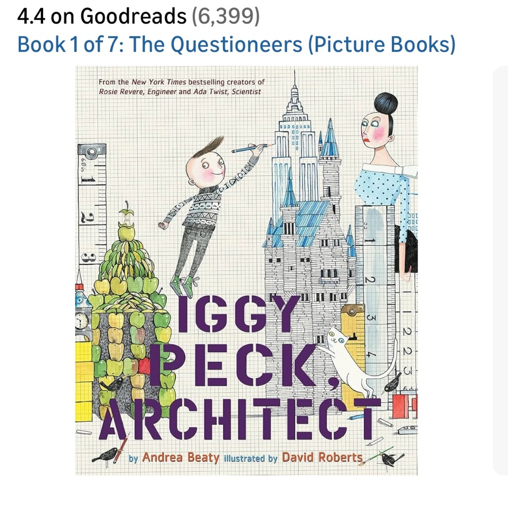 Abrams Books Iggy Peck, Architect hardcover book